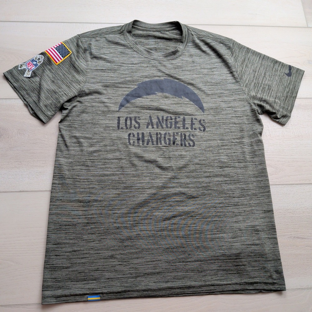 Nike LA Chargers Salute to Service T-Shirt Mens M On Field NFL Olive Green
